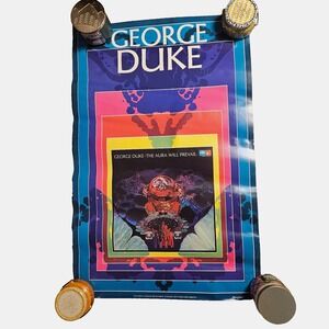George Duke The Aura Will Prevail Vintage 1975 Promo Album Poster 22x34 Jazz